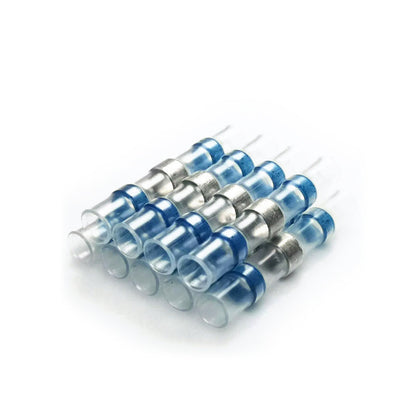 Blue Heat Shrink Solder Sleeve Crimpless Butt Connectors