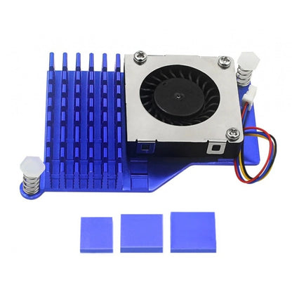 Raspberry Pi 5 Active Cooler - Aluminum Heatsink With Thermal Pads (Blue Color)