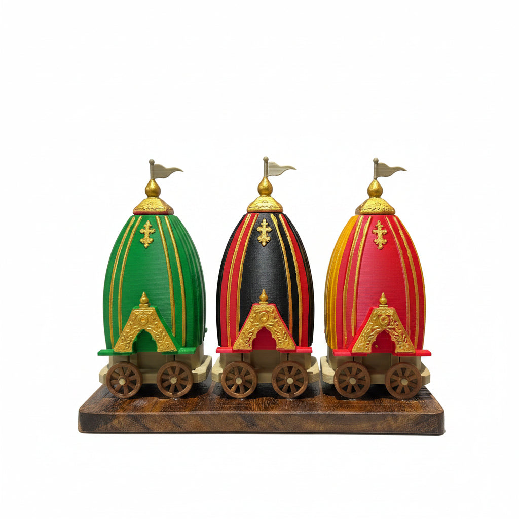 Lord Jagannath Balabhadra Subhadha Ratha (3D Printed)