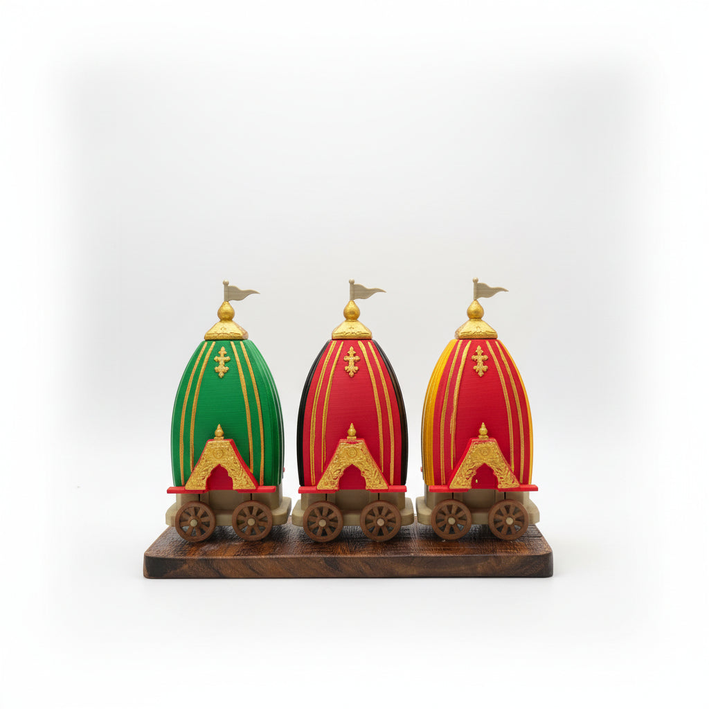 Lord Jagannath Balabhadra Subhadha Ratha (3D Printed)