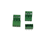 3 Pin Right Angle Male Female Plug-in Screw Terminal Block Connector PBT (1 Pair)