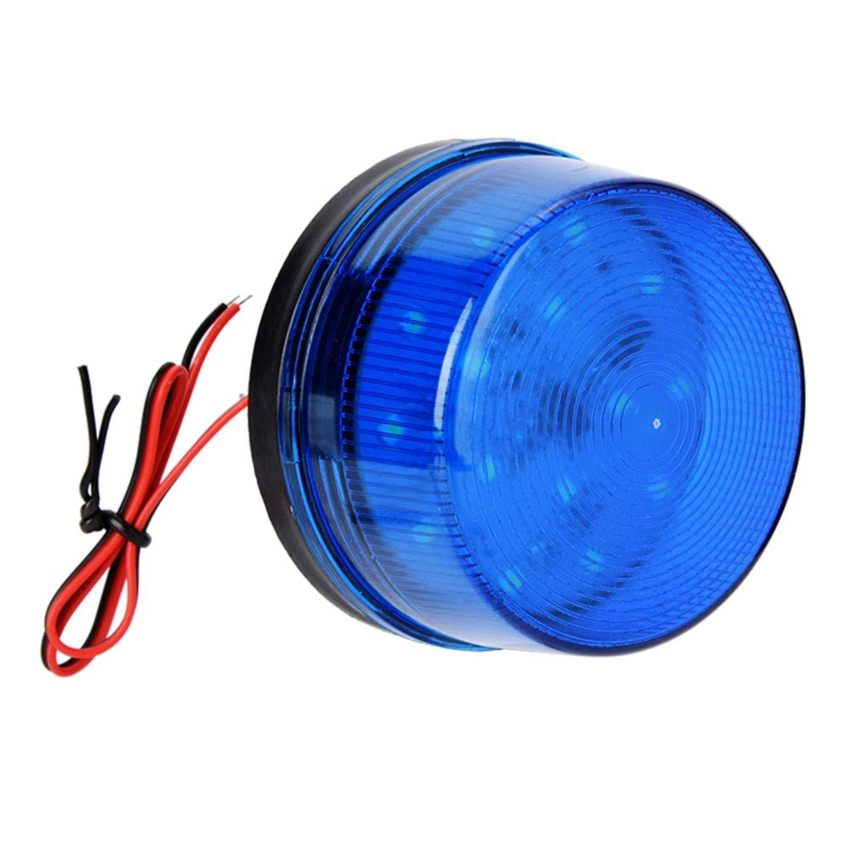 Round Type Blue LED Flasher 12V DC