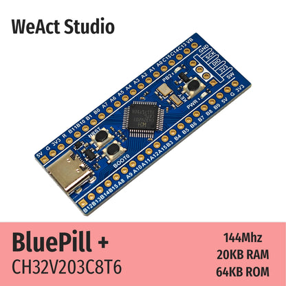 WeAct Studio CH32V203C8T6 RISC-V Low Power Core Demo Board