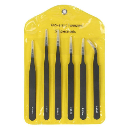 Anti-Static ESD Safe Tweezers Set of 6