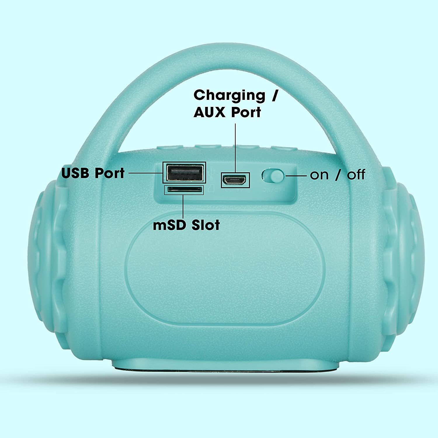 Zeb County (SEA GREEN) 3W Bluetooth Speaker ZEBRONICS