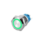 12mm Green Led Stainless Steel Momentary Type Push Button Switch 12v-24v DC
