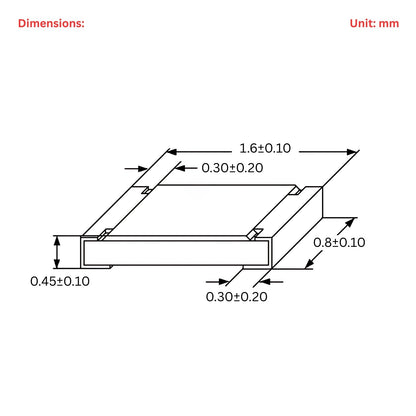 Elepak SMD Resistor 0603 1/10W ±1% Pak 0E to 10M 8500 Pcs 170 Types