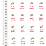 Elepak SMD 0805 Capacitor Pak 10pF to 22µF 280 Pcs 16 Values