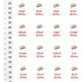 Elepak SMD 1206 Capacitor Pak 10pF to 22µF 280 Pcs 16 Values