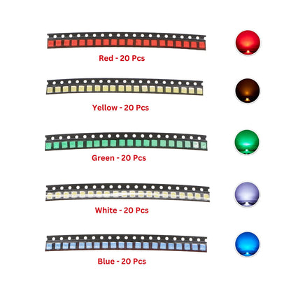 Elepak SMD 5050 LED Pak 100 Pcs 5 Colors