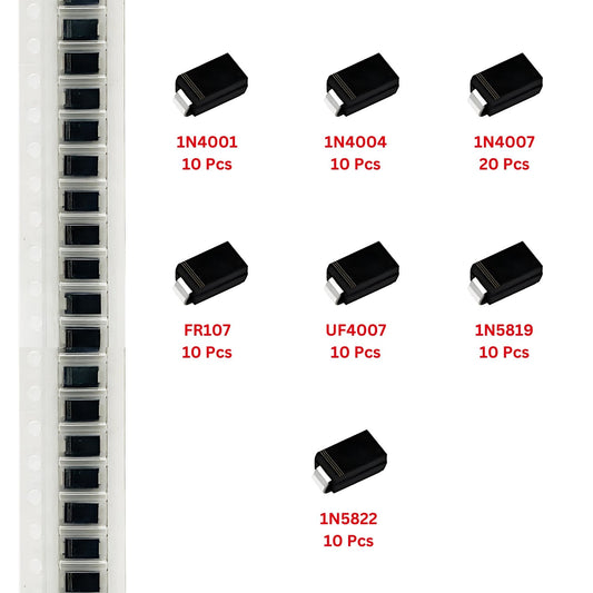 Elepak SMD Diode SMA Pak 80 Pcs 7 Values