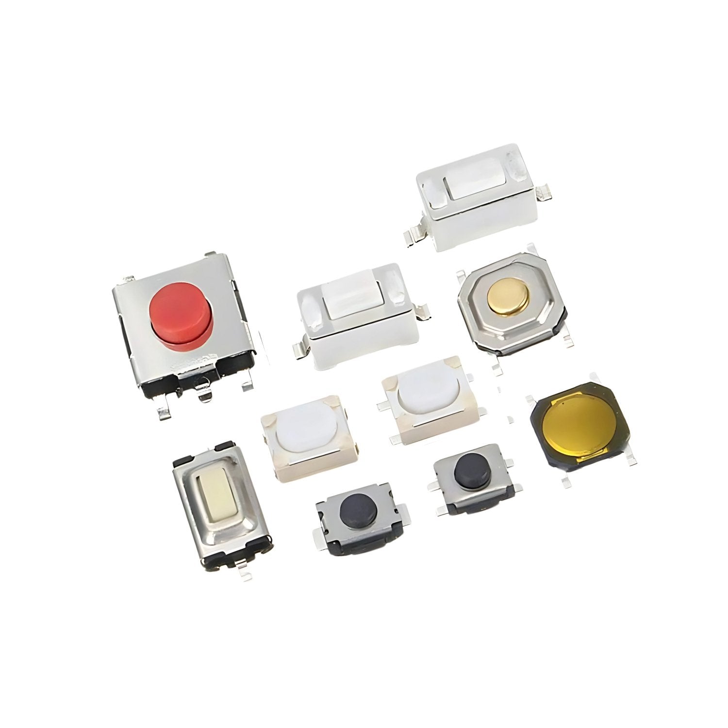 Smd Tech Switch Elepak SMD Tactile Switch Pak 150 Pcs 10 Types – Indian Hobby Center
