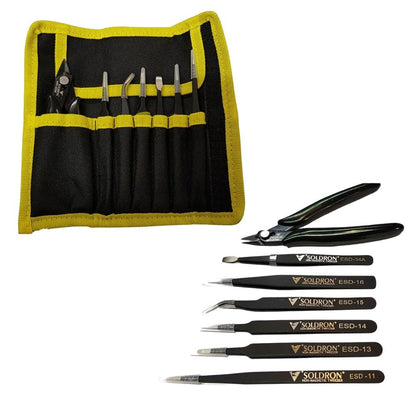 SOLDRON TWZC Tweezer and Cutter Pouch Set