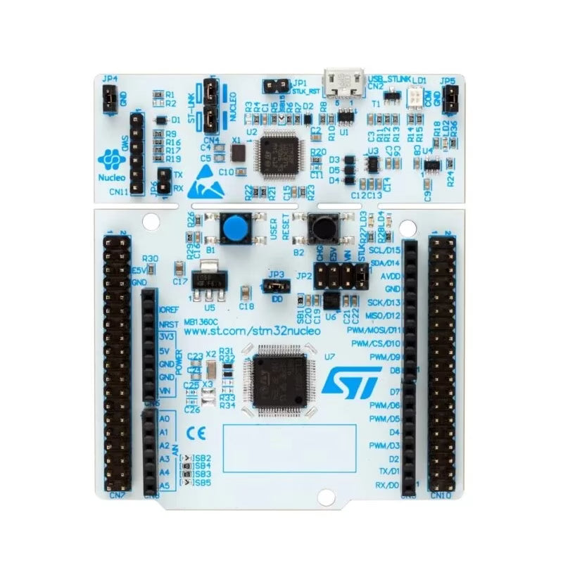 STMICROELECTRONICS NUCLEO-G071RB Development Board ,Nucleo-64, 32-Bit, STM32G071RB MCU