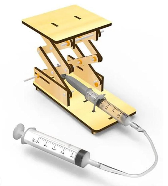 DIY Hydraulic Lifting Table Assembly Model Of MDF (A-007)