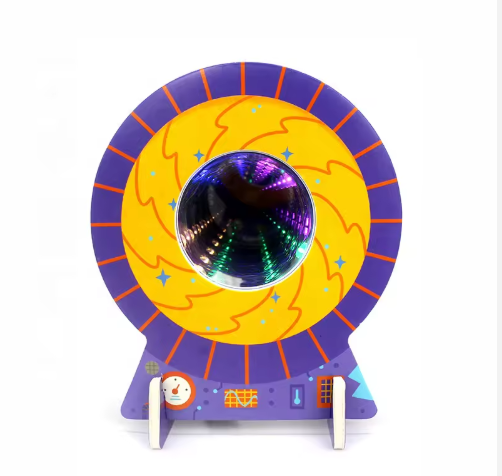 DIY Students Puzzle Creative Handmade Time Tunnel Machine Stem Toy Engineering Science Experiment Kit for Kids