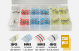 250 Pcs Heat Shrink Solder Sleeve Crimpless Butt Connectors Waterproof