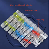 250 Pcs Heat Shrink Solder Sleeve Crimpless Butt Connectors Waterproof