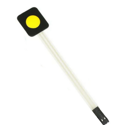 1 Key 1×1 Matrix Membrane Switch Keypad - Yellow