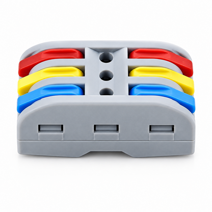 PCT 223-3 Way Quick Connector Terminal 3 In-3 Out Lever Wire Connector