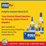 Polyfix General Purpose Fast Glue: Versatile Adhesive for Acrylic, Flex Bonding, Toys - 18g