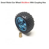 85mm Robotics Wheel for ATV with coupler - All Terrain Robot Monster Off road Wheel