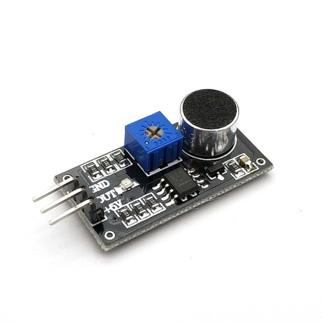LM393 Sound Detection Sensor Microphone Module – Black