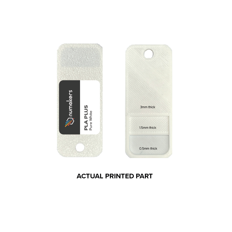 Numakers PLA+ Filament – Cool White – 1.75 mm / 1 kg