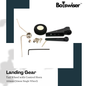 110mm Tail Landing Gear For RC Airplane Gear with Control Horn and 30mm Wheel