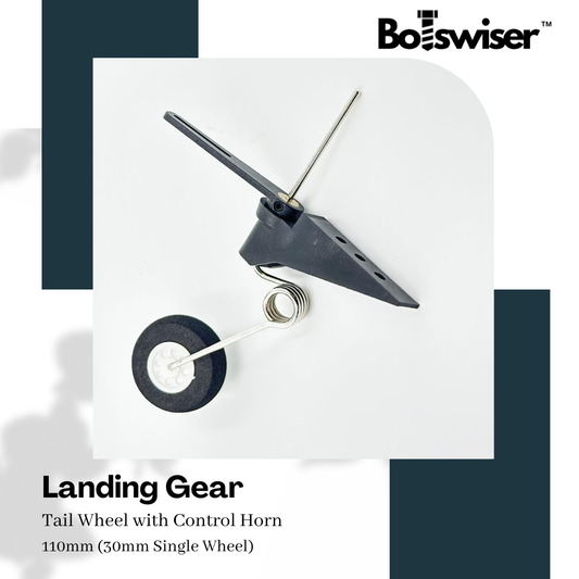 110mm Tail Landing Gear For RC Airplane Gear with Control Horn and 30mm Wheel