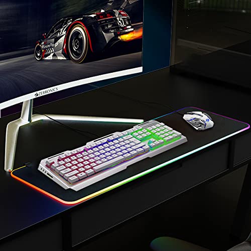 ZEBRONICS Transformer Premium Gaming Keyboard & Mouse Combo (White + Silver)