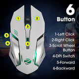 ZEB TRANSFORMER M (White) Wired Optical Gaming Mouse