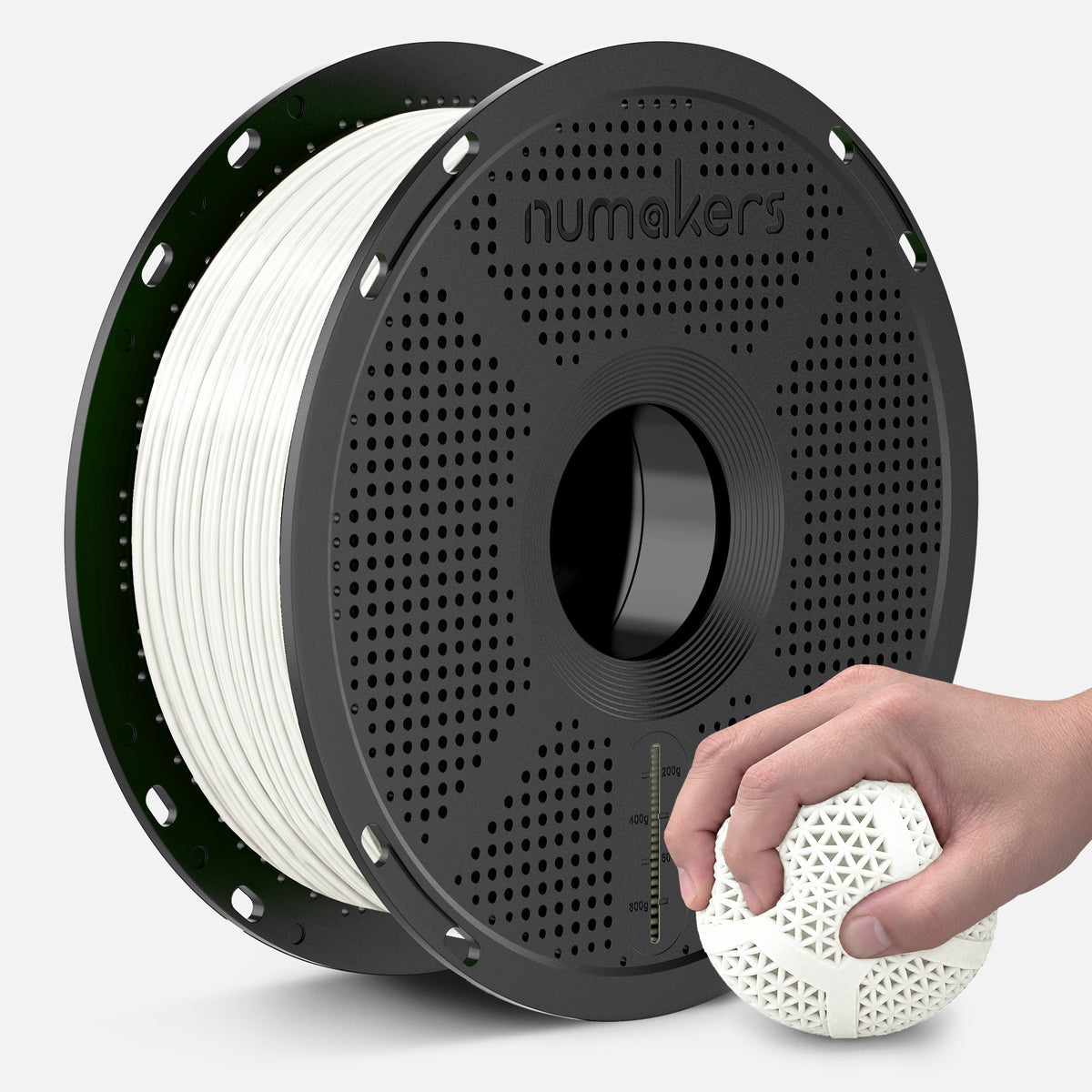 Numakers TPU 95A Filament – White
