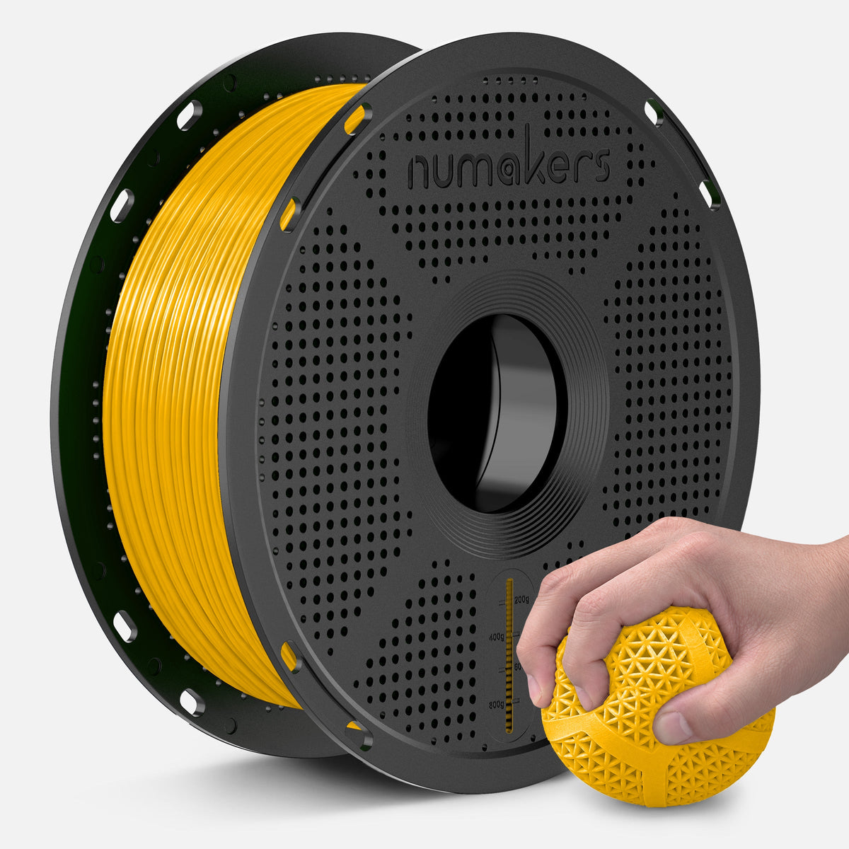 Numakers TPU 95A Filament – Yellow