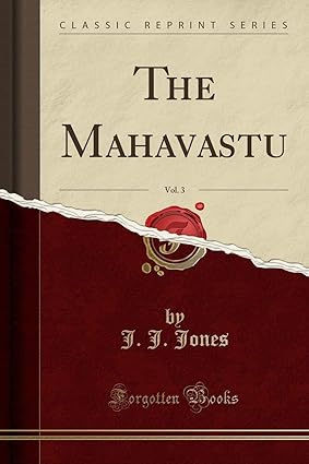 THE MAHAVASTU BY J. J. JONES : VOL-3 (PAPERBACK)