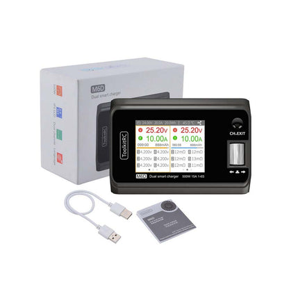 ToolKitRC M6D 500W 25A 1-6S DC Dual Smart Charger