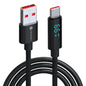 Portronics POR-2050 Konnect View 66W Type C Cable with LED Display (Black)