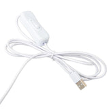 USB to Micro USB Cable 1.5 Meters With ON/OFF Switch Power Control For Raspberry Pi ( White)