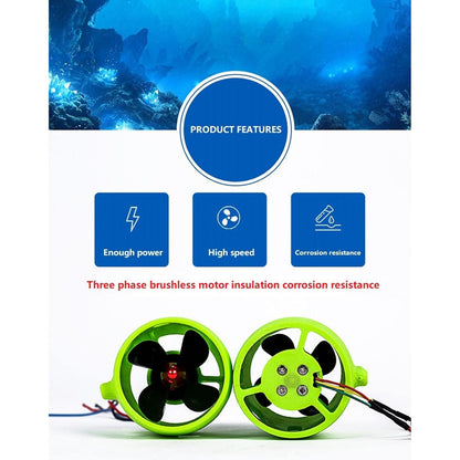 Underwater Thruster Propeller for RC Ship Boat 480KV Brushless Motor Pair (CW+CCW)