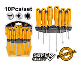 Ingco HKSD1058 10 pcs Screwdriver Set