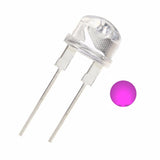 8mm Pink Clear LED (1 Pc)