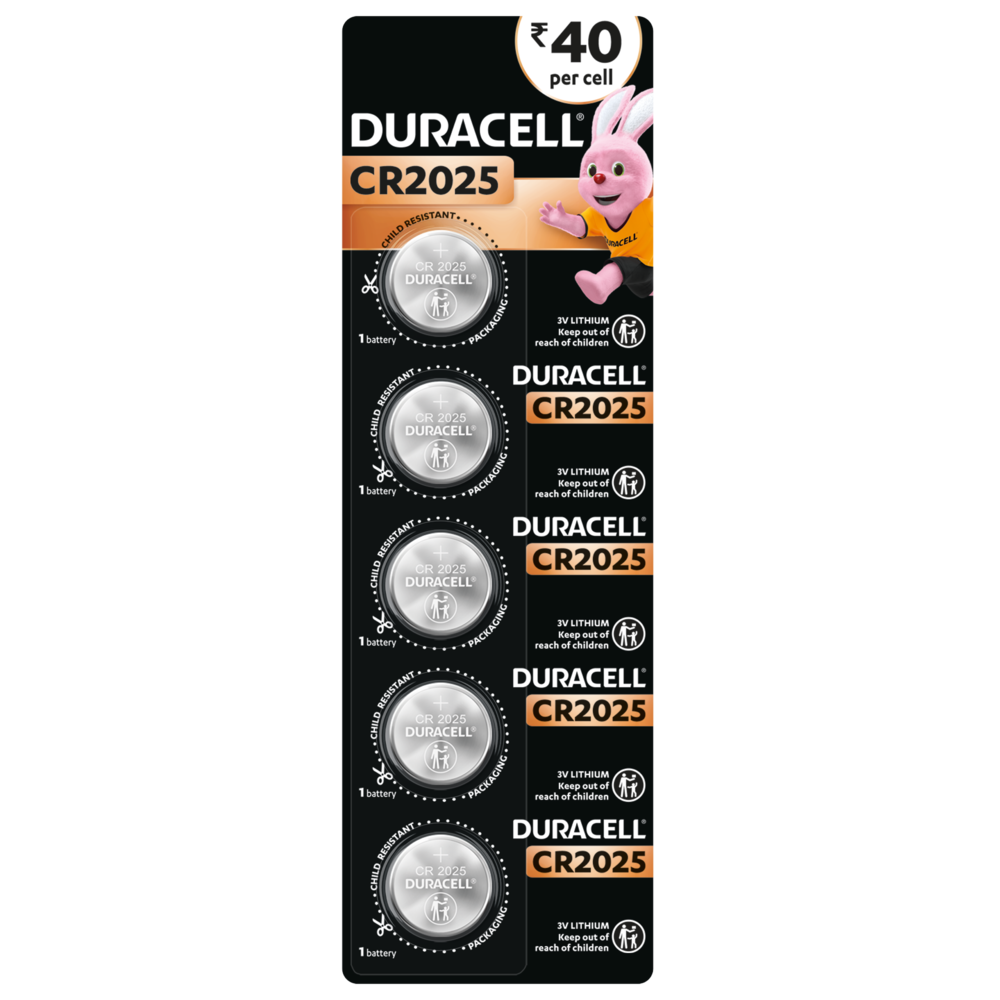 Duracell CR 2025 Duracell 3V Lithium Coin Battery (Pack Of 1)