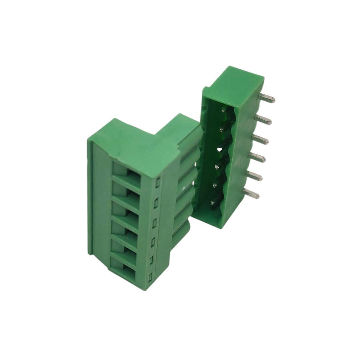 6 Pin Male & Female Plug-in Screw Terminal Block Connector PBT (1 Pair)