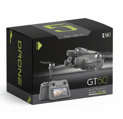 GT50 Pro Mini Drone with Remote Display – Dual Camera 4K HD, Foldable & Portable Design