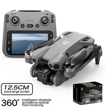 GT50 Pro Mini Drone with Remote Display – Dual Camera 4K HD, Foldable & Portable Design