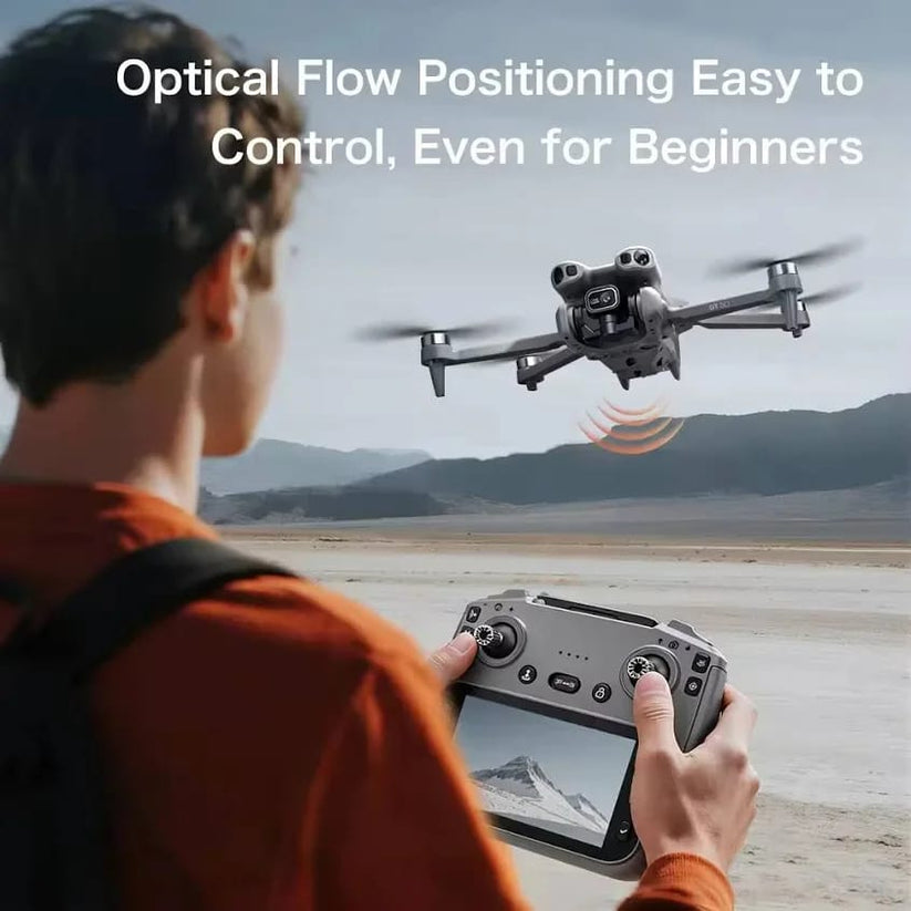 GT50 Pro Mini Drone with Remote Display – Dual Camera 4K HD, Foldable & Portable Design