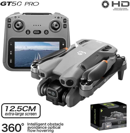 GT50 Pro Mini Drone with Remote Display – Dual Camera 4K HD, Foldable & Portable Design