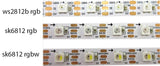 SK6812 RGBWW LED Strip Light 4 in 1 Similar WS2812B 1 m 60 LEDs Individually Addressable RGBWW LED Lights IP30 5V (1 Meter)