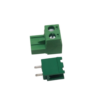 2 Pin Straight Male Female Plug-in Screw Terminal Block Connector PBT (1 Pair)