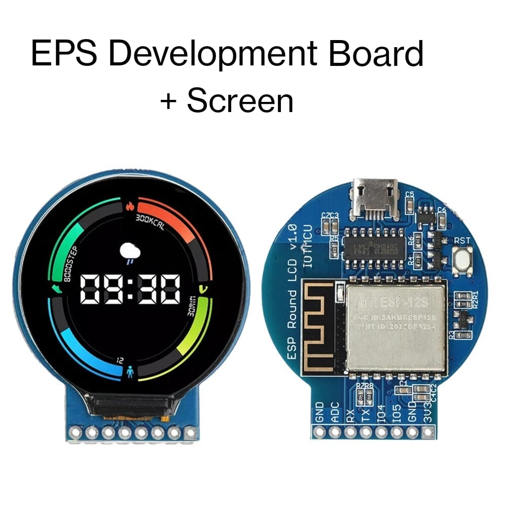 1.28 Inch TFT LCD Display Module Round RGB 240*240 ESP8266 LCD Development Board